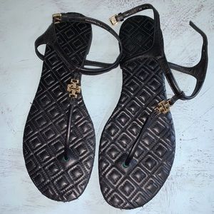 Tory Burch Marion quilted t-strap flat